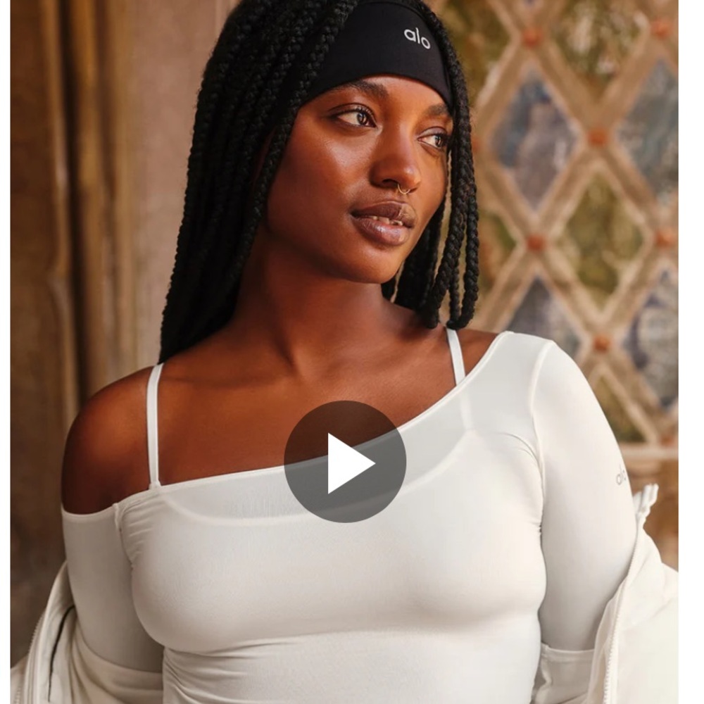 Alo Off-Shoulder White Top